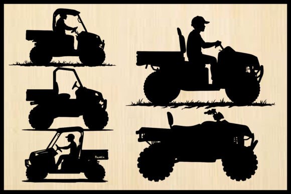 ATV Rider Silhouette SVG Bundle Off-R Graphics & Crafts