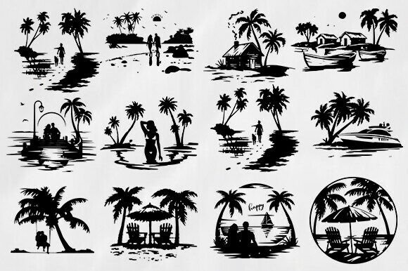 Beach Scene SVG Bundle Review