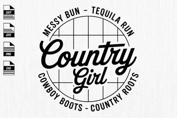 Country Girl Svg for Crafts & Graphics