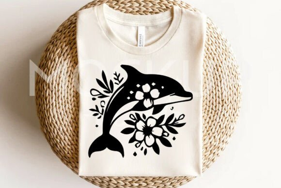 Dolphin Svg Png, Flowers Svg, Dolphin Lo
