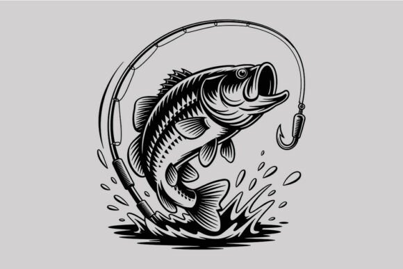 Fishing Club Emblem SVG Cute File: Graphics & Crafts Review
