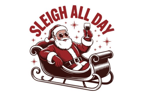 Funny Christmas SVG: Vintage Holiday Design