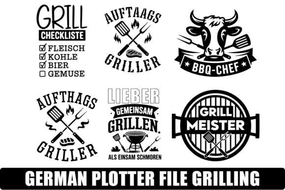 German Plotter File Grilling Svg: Graphics and Crafts