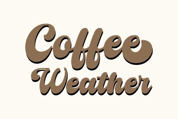Groovy Coffee Weather Retro SVG PNG: Graphics and Crafts Meets Design