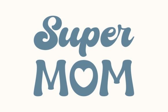 Groovy Super Mom SVG: Graphics for Crafts