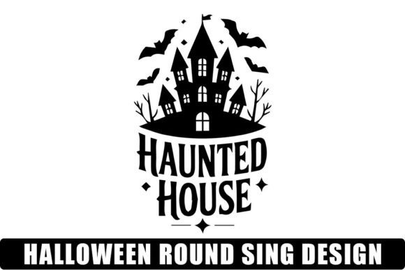 Halloween Round Sing Svg Design: Graphics and Crafts for Creative Projects