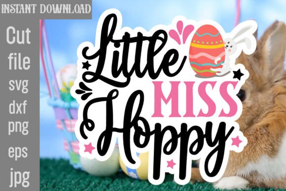 Little Miss Hoppy SVG Cut File