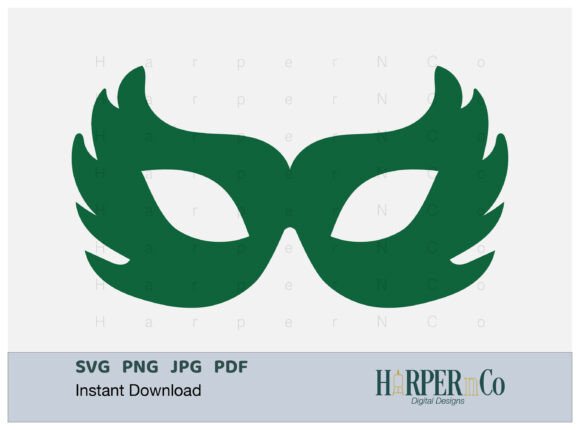 Mardi Gras Mask SVG, PNG, Cut File 2