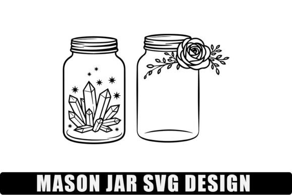 Mason Jar Svg Design: Graphics and Crafts in One