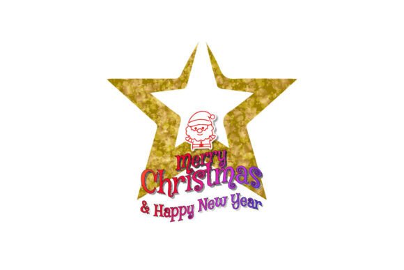 Merry Christmas Lettering Typography Svg
