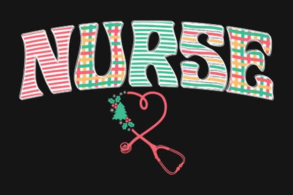 Nurse Christmas PNG SVG Sublimation Graphics