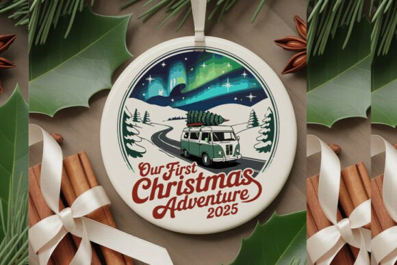 Our First Christmas 2025 Ornament SVG: Graphics and Crafts