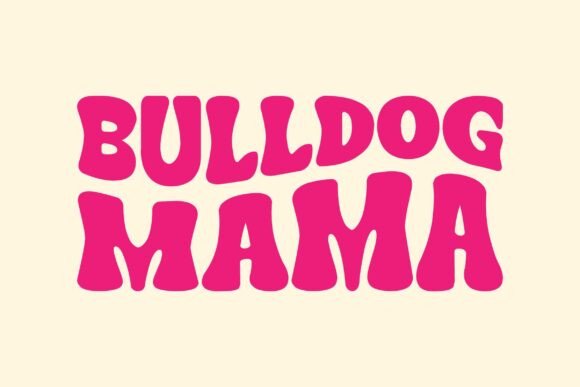Retro Bulldog Mama SVG PNG Sublimation