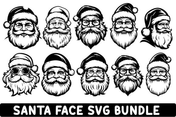 Vintage Santa Svg Bundle: Graphics and Crafts